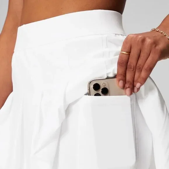 SOLD FABLETICS Skirt with Built in Short White Size Large - Picture 7 of 8